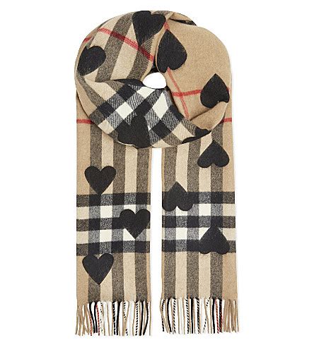 burberry scarf love hearts|traditional Burberry scarf.